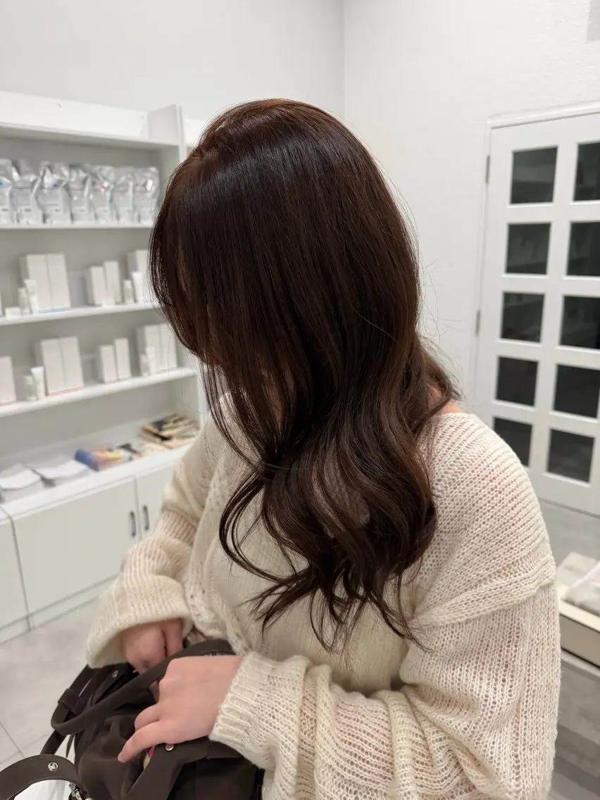 ミディアム ヘアカラー トリートメント maho/ブリーチ ミルクティー四条大宮のヘアスタイル