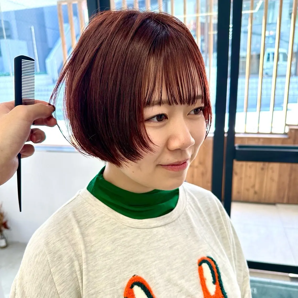 ショート カット ヘアカラー 骨格診断で絶対可愛い ✨丸みショート✨凌弥のヘアスタイル