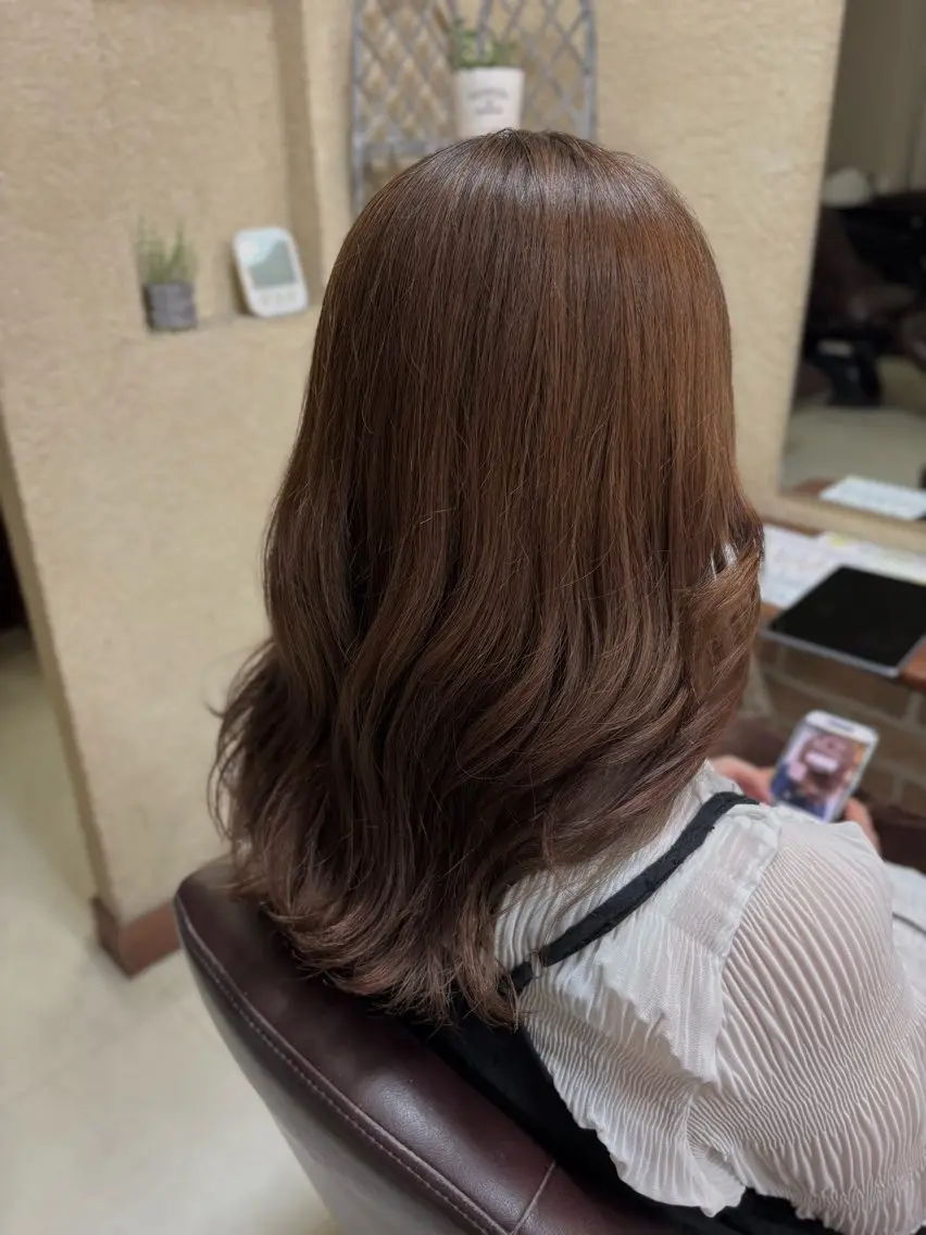 【平日限定×透明感】外人風全体カラー🌿+トリートメント💙の写真