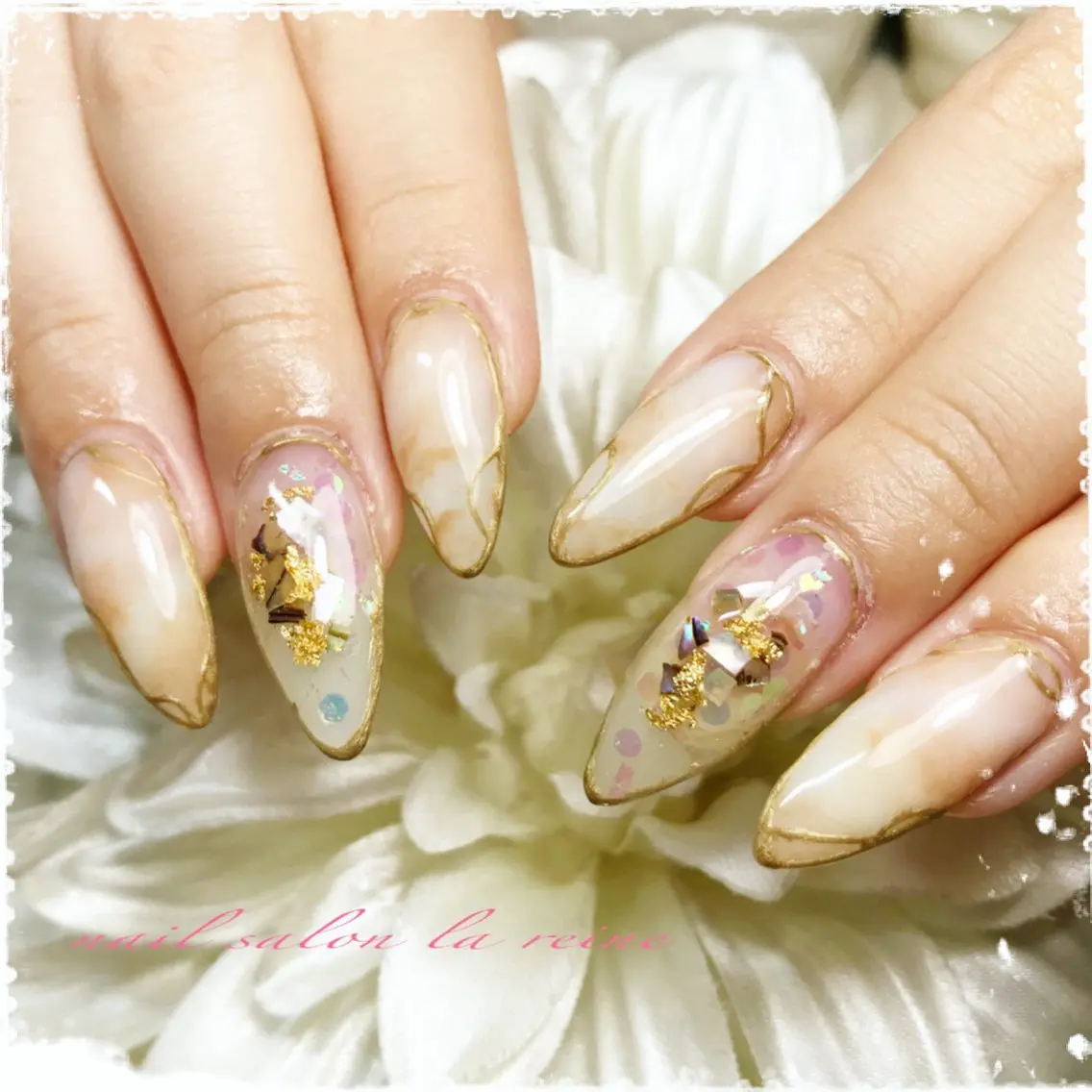 ネイル ニュアンスネイル nail salon la reineのネイルデザイン
