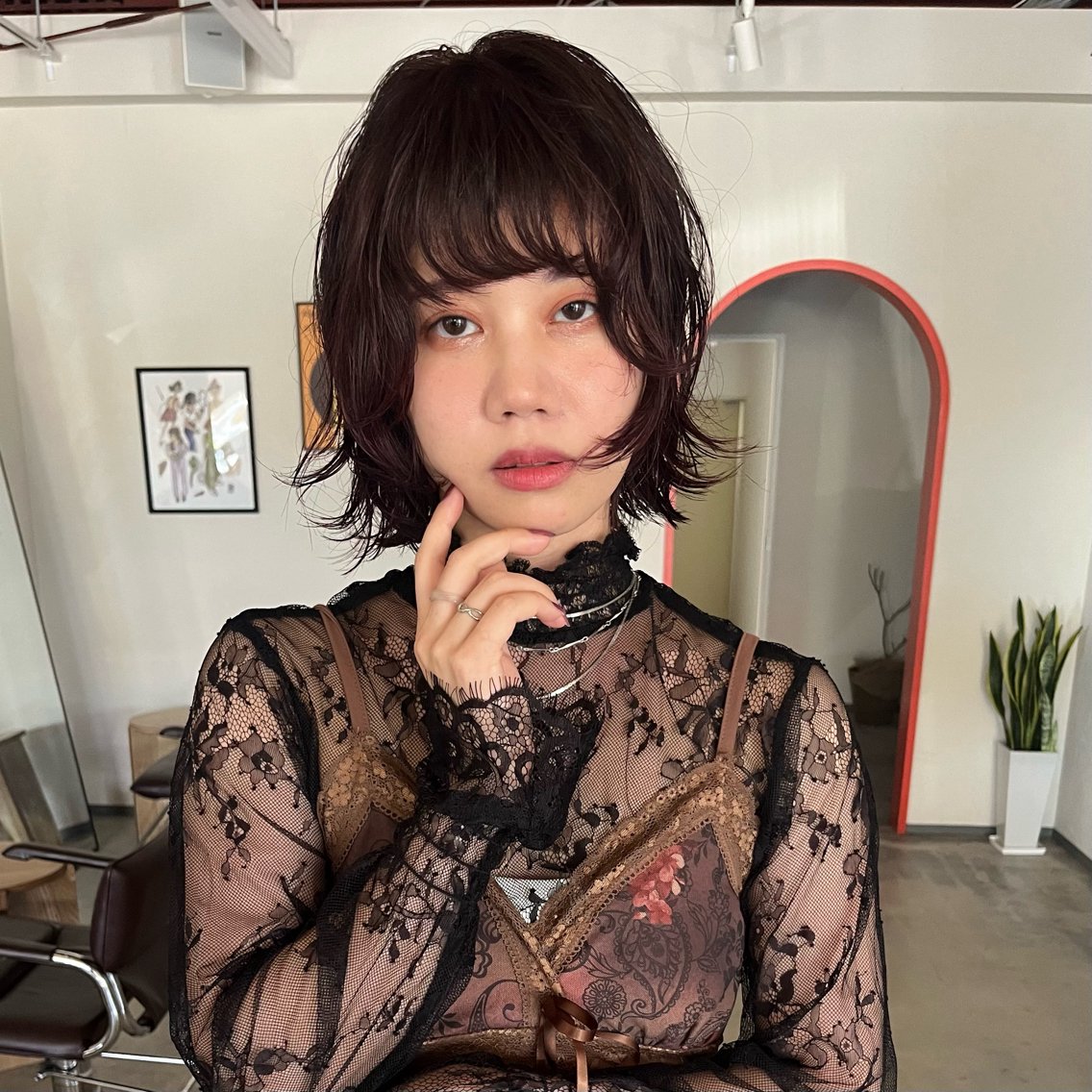 ショート パーマ 内藤 陽平のヘアスタイル