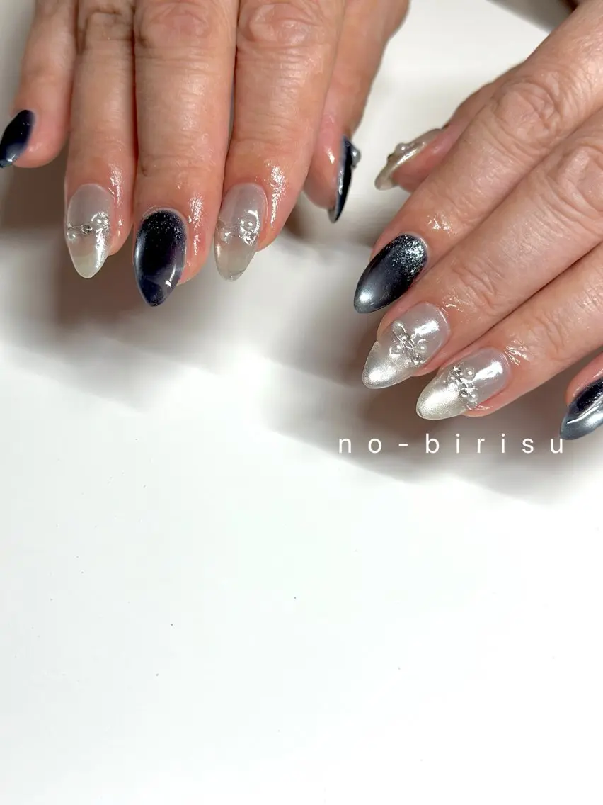 ミディアム ハンドネイル no-birisu nailのネイルデザイン