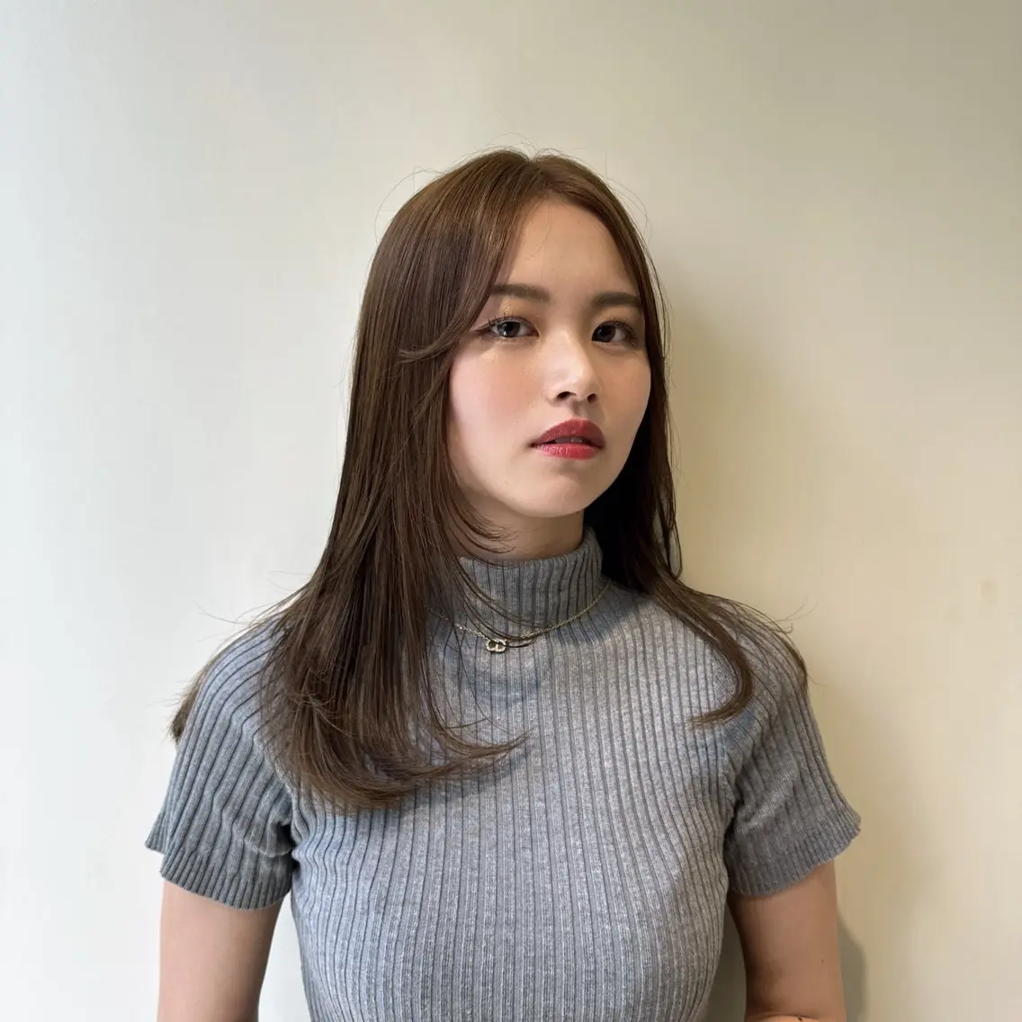 セミロング セミロングパーマ 髪質改善 縮毛矯正 トリートメント 酸性ストレート 金子侑史 /縮毛矯正の人のヘアスタイル