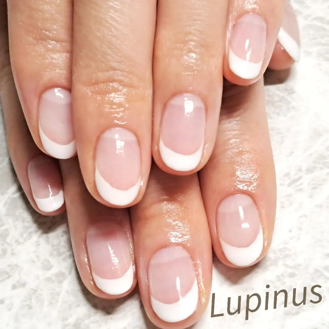 ネイル フレンチネイル Lupinus ルピナスのネイルデザイン