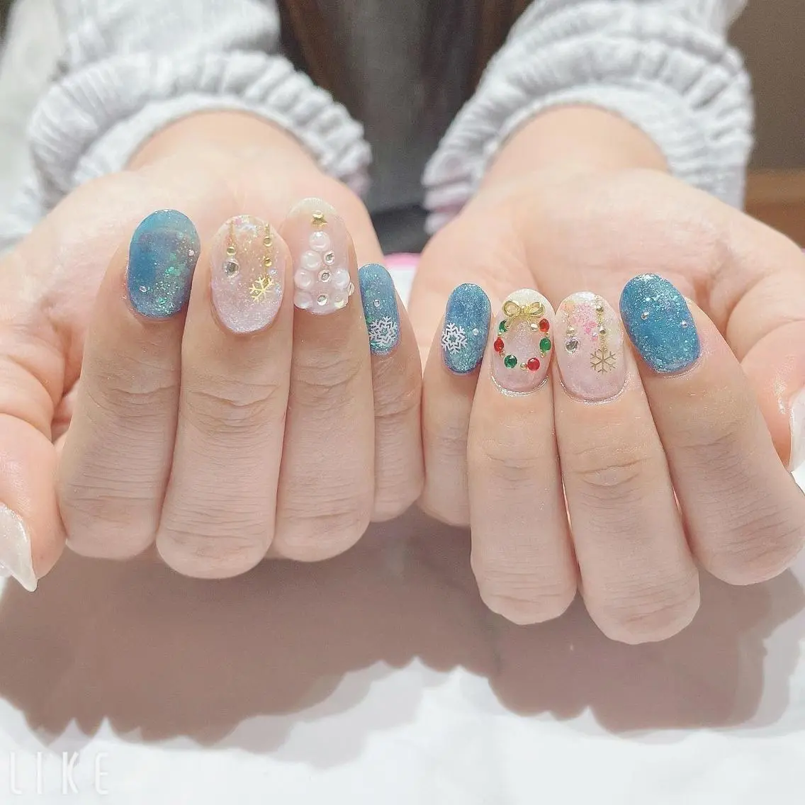 ネイル 冬ネイル クリスマス ネイルサロン Belleのネイルデザイン