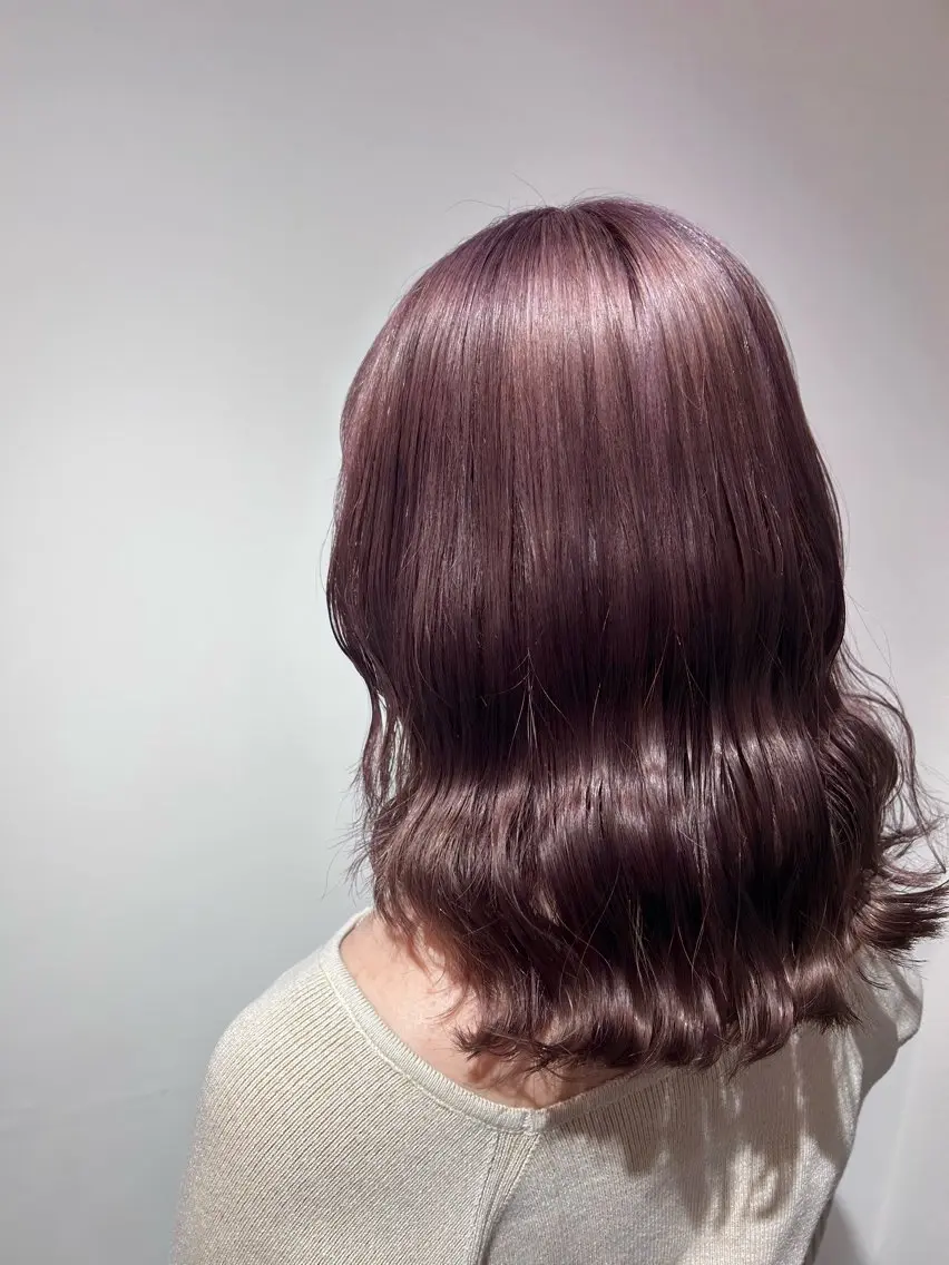 ロング カット ヘアカラー トリートメント 蓮池 愛海のヘアスタイル