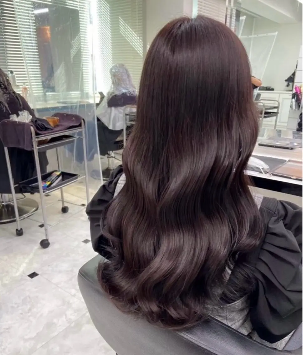 ロング ヘアカラー miku/ラベンダー 透明感カラー🪻❤︎のヘアスタイル