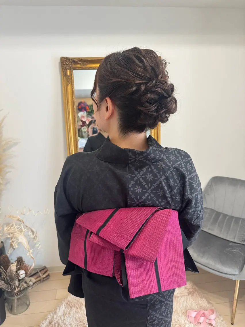 ヘアアレンジ 着付け 鷲見 望のヘアスタイル
