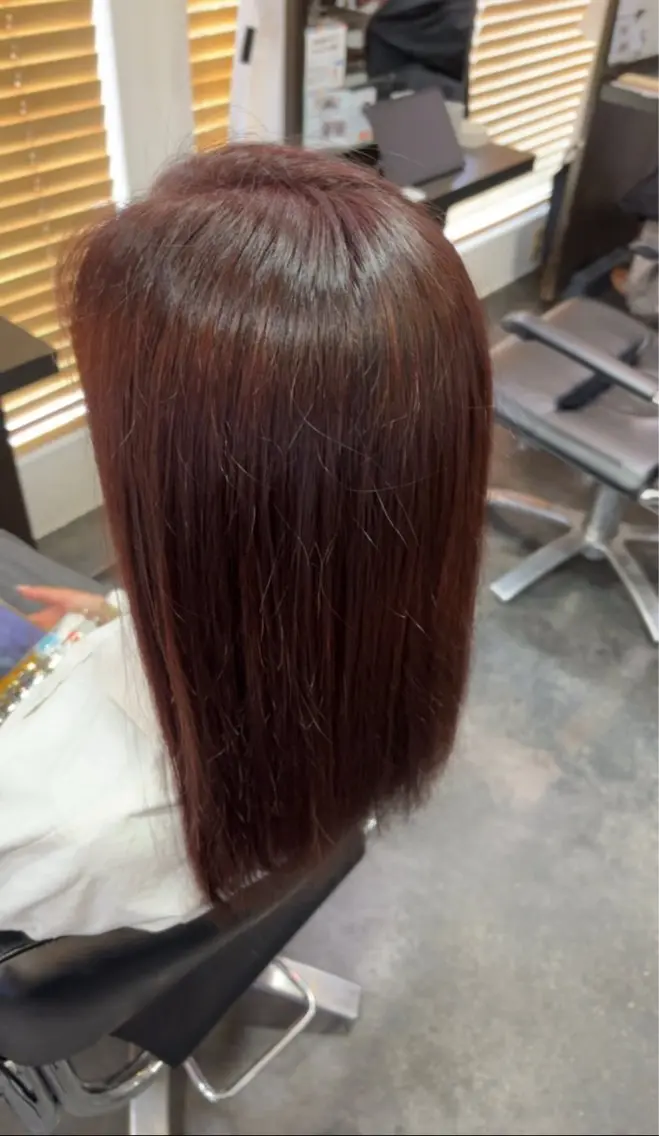 ミディアム カラー ブラウンカラー ピンクカラー ピンクブラウン nui【茨木】 久木 駿介のヘアスタイル
