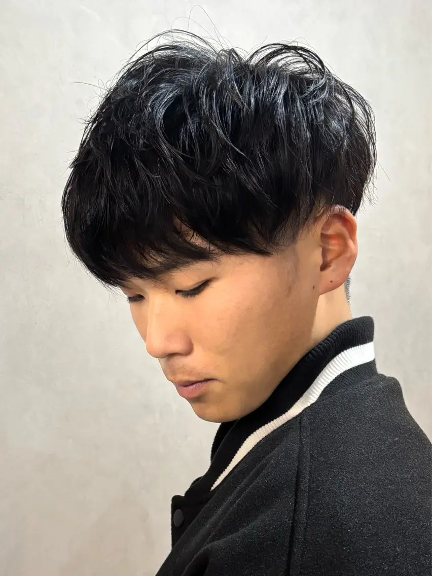 ショート パーマ メンズ カット パーマ mellow men 's MIZUKIのヘアスタイル