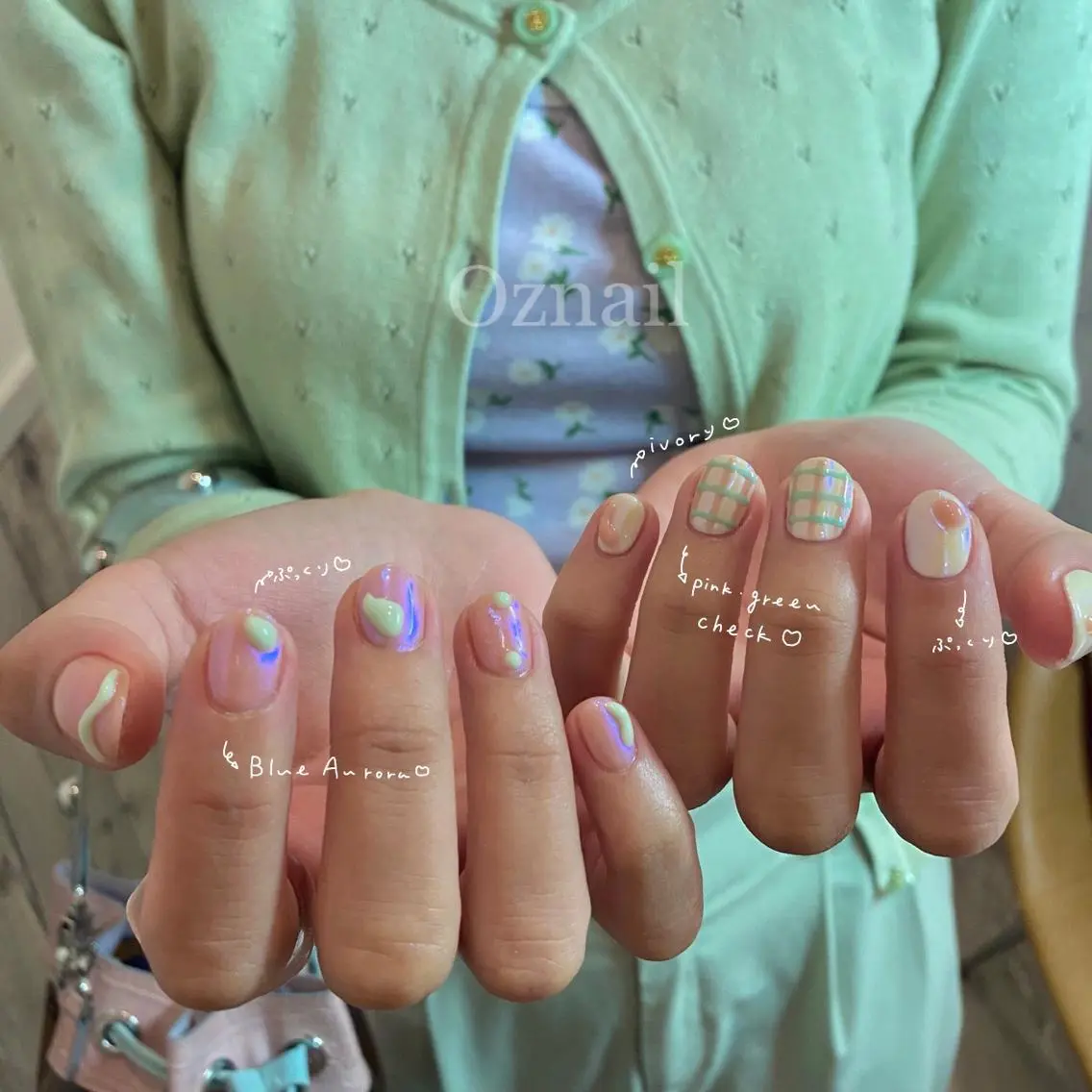 ネイル 氷ネイル・うるうるネイル ハンドネイル &. momoのネイルデザイン