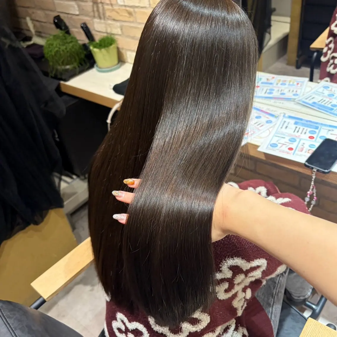 ロング カラー ブラウンカラー 透明感カラー ナチュラルブラウン ヘアカラー 透明感 カラー/ shoのヘアスタイル