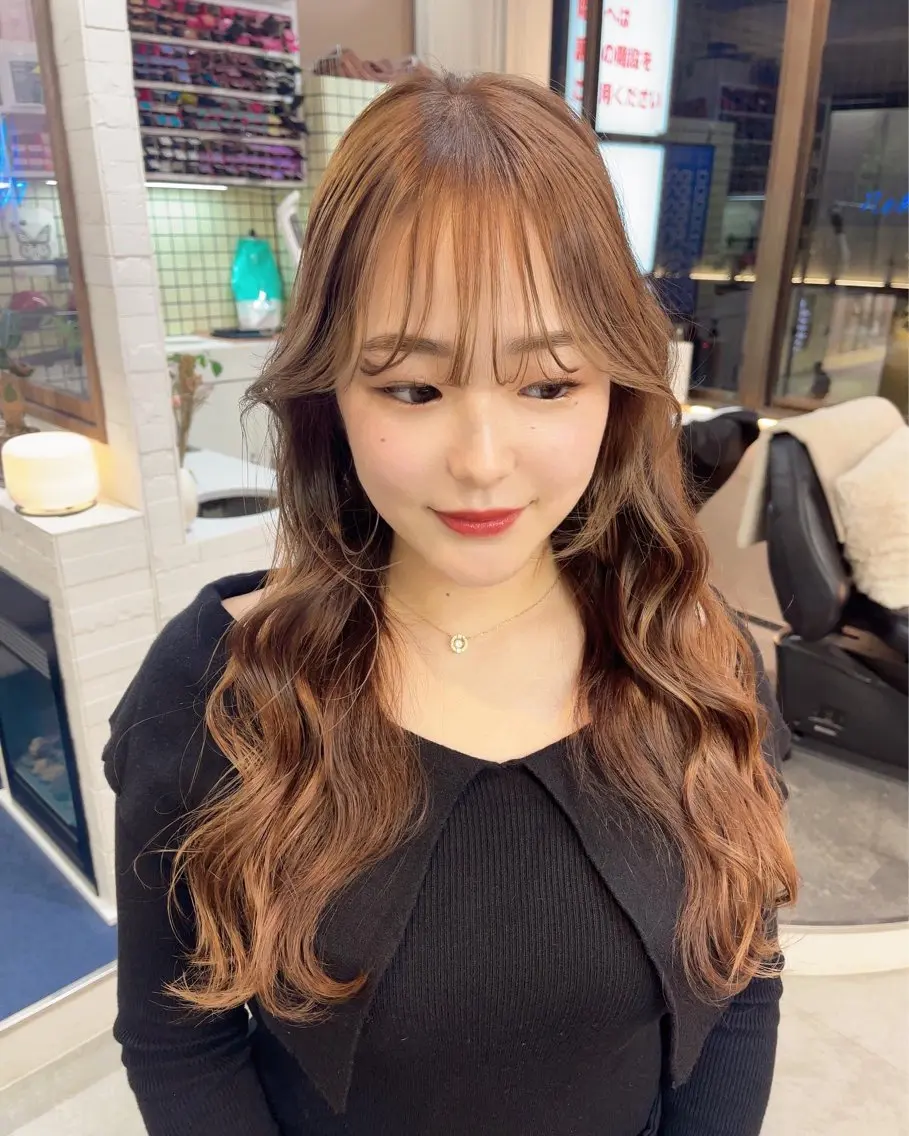 ロング カラー カット ヘアカラー トリートメント MIES amane(アマネ)のヘアスタイル
