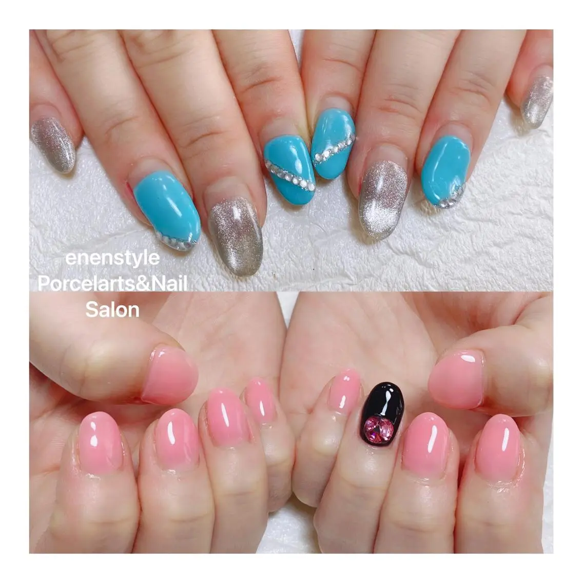 ミディアム ネイル 🐾enen style 🐾のネイルデザイン