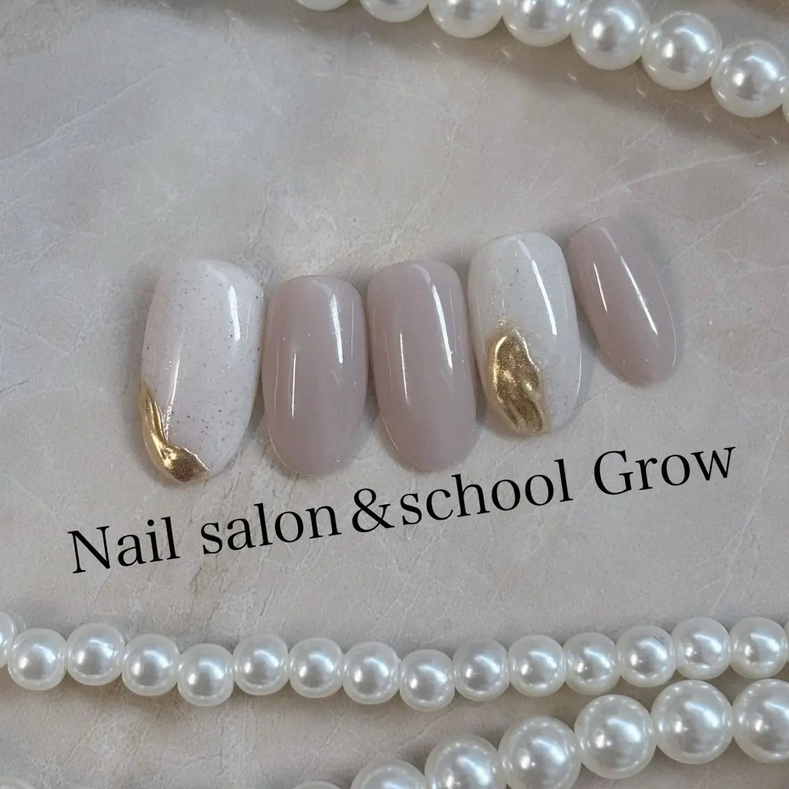 ネイル マグネットネイル ミラーネイル シンプルネイル ハンドネイル Nail&eye Grow 武蔵藤沢店のネイルデザイン