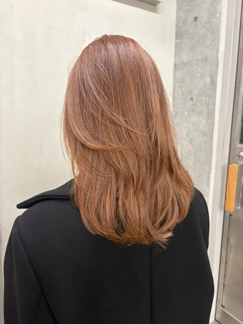 ミディアム カラー カット ヘアカラー トリートメント yuuna/ ハッシュカット🎀のヘアスタイル