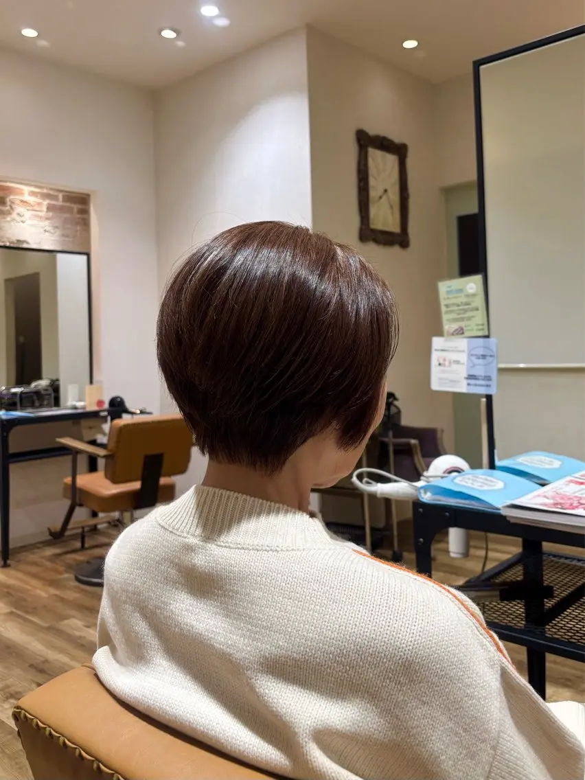 ショート ショートボブ ボブ ショートヘア Rudder 牛嶋のヘアスタイル
