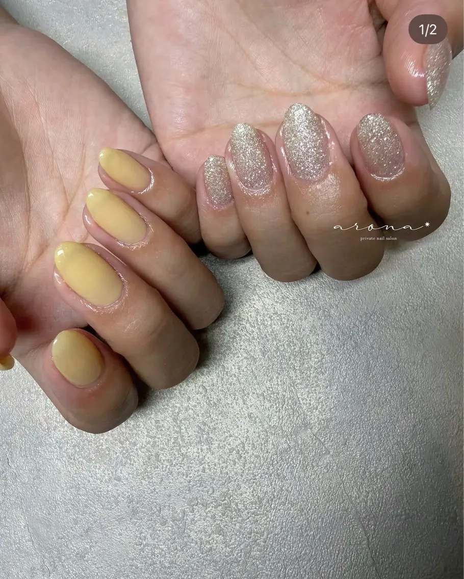 ネイル キラキラネイル nail salon ✷aronaのネイルデザイン