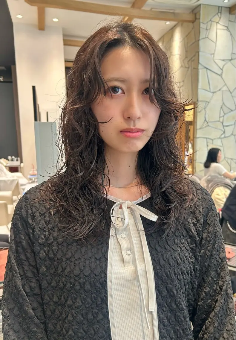 ロング カラー カット ヘアカラー トリートメント k-two☁あべの/ パーマ/Touaのヘアスタイル