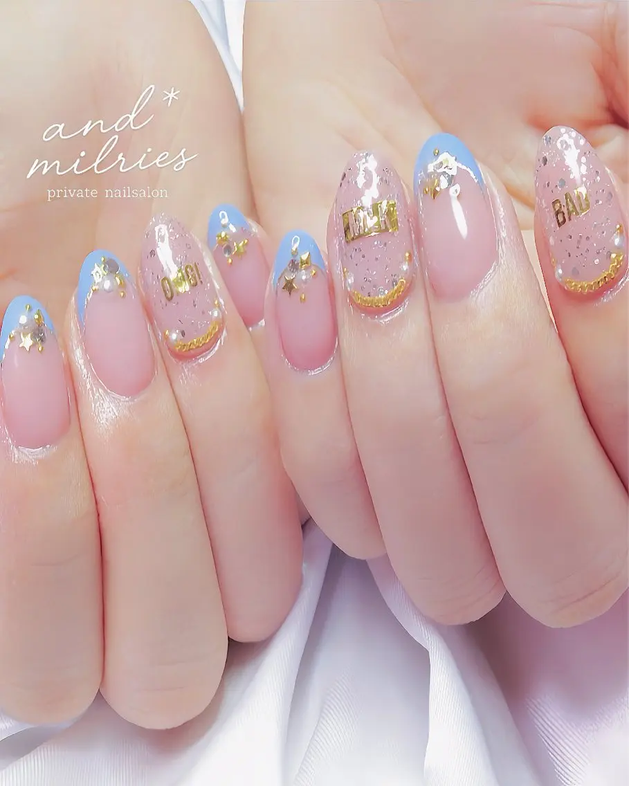 ネイル アートネイル 長さ出し ロングネイル and* milriesのネイルデザイン