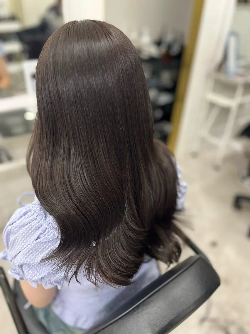 ロング カラー ブラウンカラー カット ヘアカラー トリートメント 🫧ぷる艶カラー🫧 Yuubi🦩のヘアスタイル