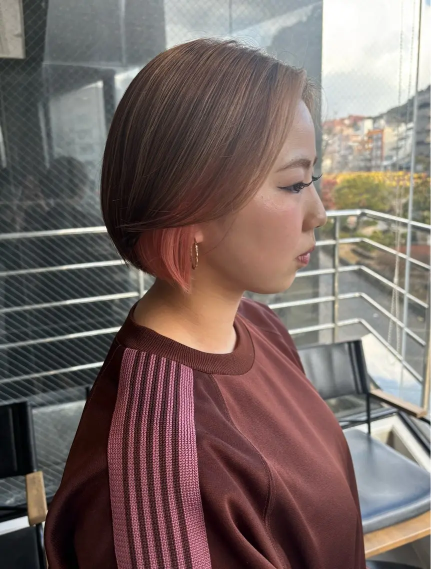 ショート カット ヘアカラー 横田 凜子~yaanのヘアスタイル