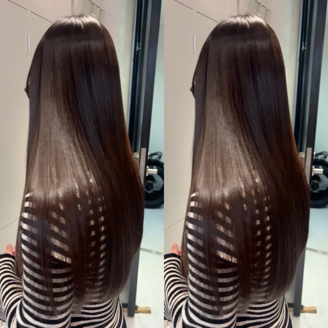 ロング カット ヘアカラー 縮毛矯正 トリートメント 今話題の艶髪矯正 美艶カラー/FUKAのヘアスタイル