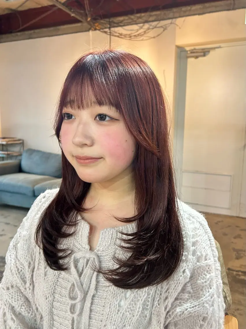ロング カラー カット ヘアカラー トリートメント 透明感カラー/ブリー チ/shori/店長のヘアスタイル