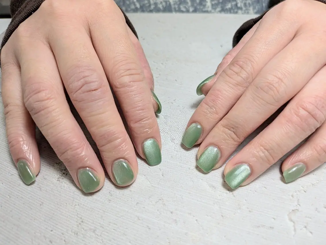 ネイル マグネットネイル 春ネイル ハンドネイル nail salon elm. まゆこのネイルデザイン