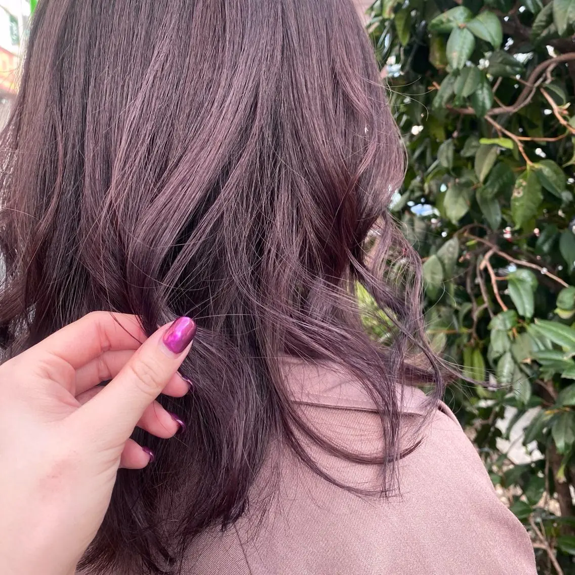 ミディアム カラー マンツーマン女性 美容師 奏のヘアスタイル
