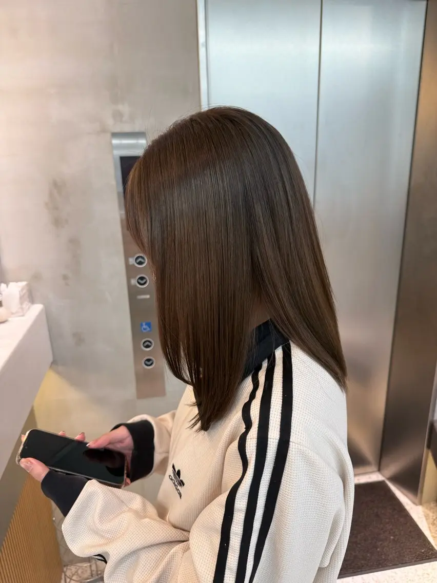 カラー ヘアカラー トリートメント nao 艶カラー🌙* :ﾟのヘアスタイル