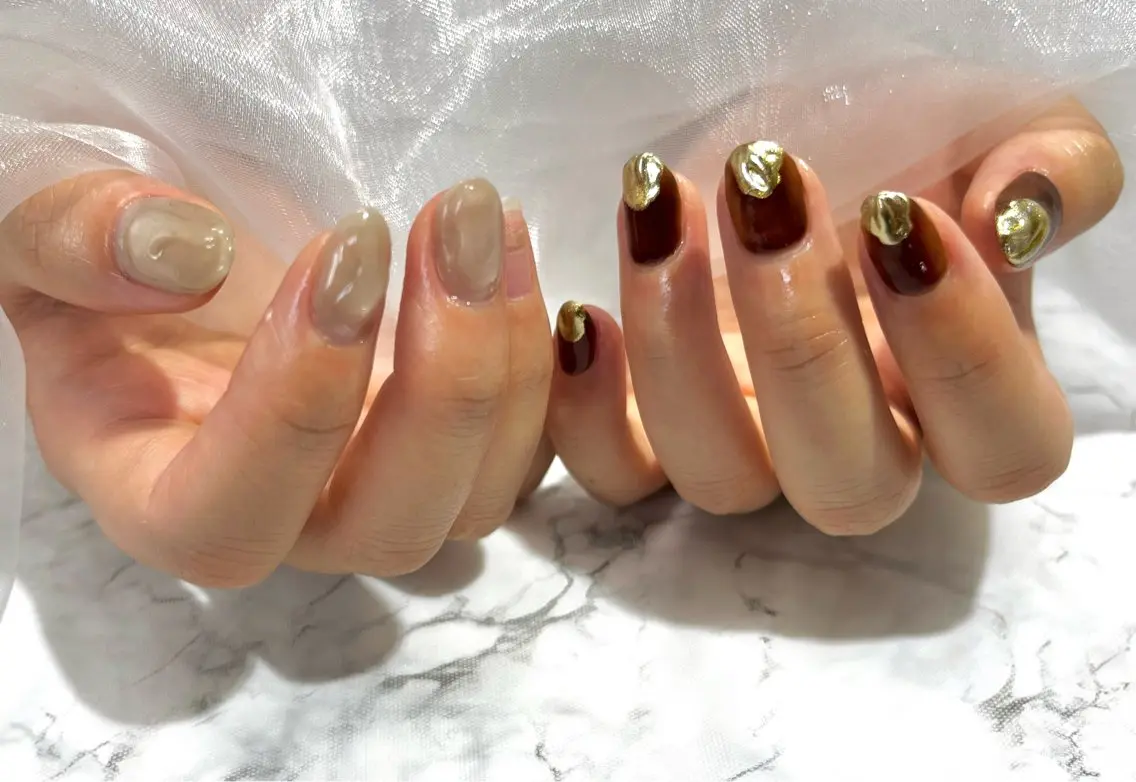 ネイル ニュアンスネイル ハンドネイル KAMUICRAF 厚別区ネイルのネイルデザイン