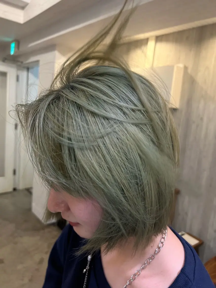💚ダブルカラー（ケアブリーチ込み）💚の写真