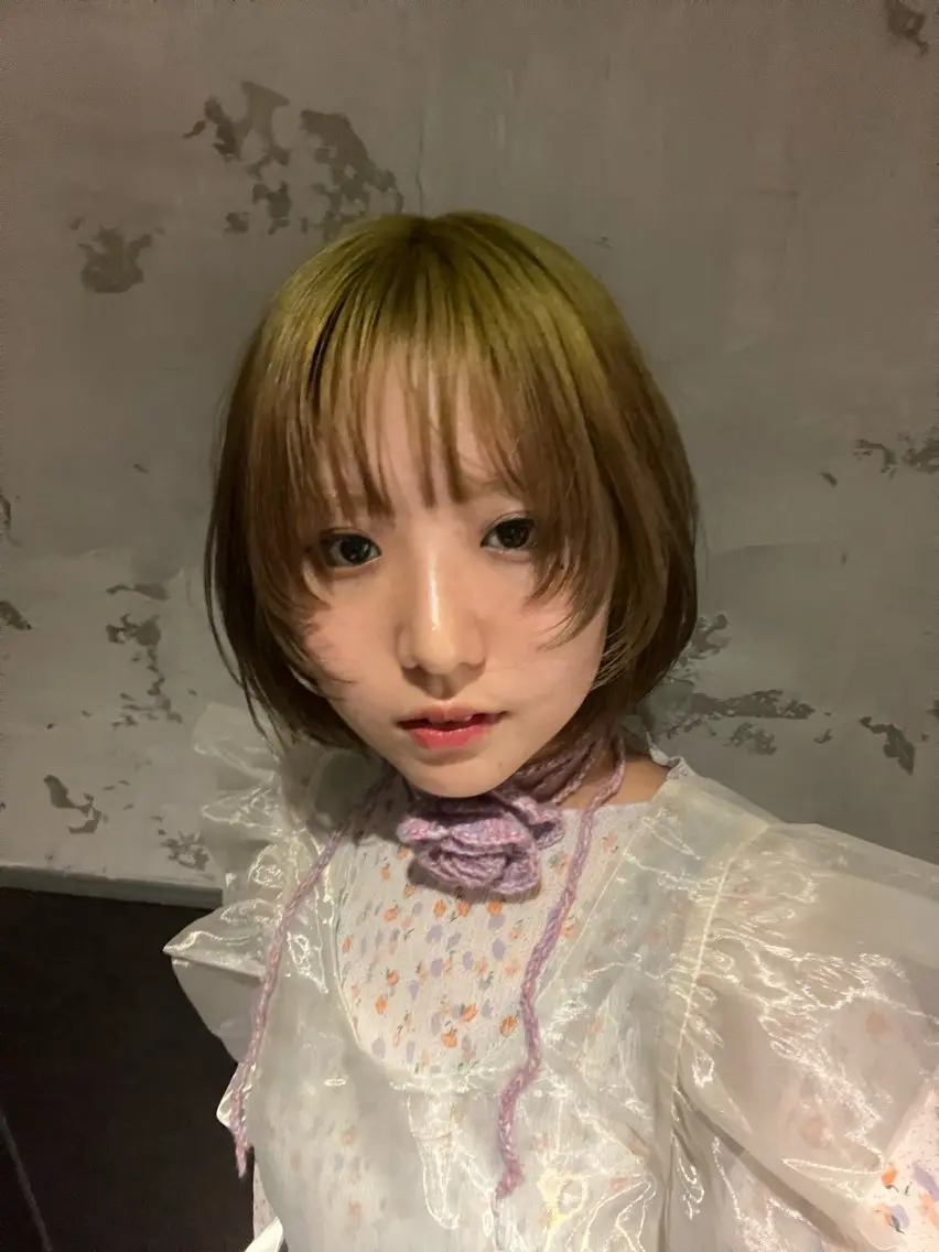 ミディアム カラー カット ヘアカラー トリートメント 田中 里奈のヘアスタイル