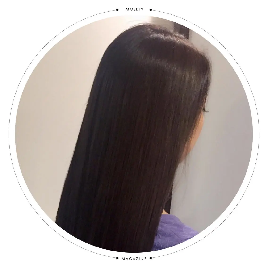 ロング カラー アッシュ ネイビーカラー ✨縮毛矯正✨髪質改善 ナカシマ ユミのヘアスタイル