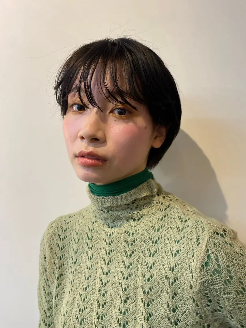 ショート ヘアカラー 原田 梓未のヘアスタイル
