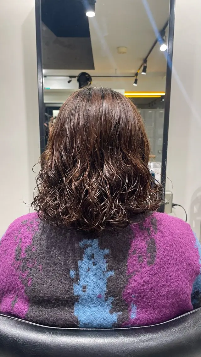 ミディアム パーマ カット パーマ fifth 武正 琉生のヘアスタイル