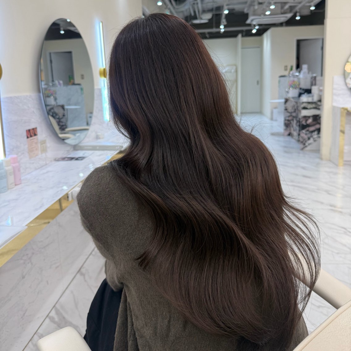 ロング カラー ヘアカラー YURA𝜗𝜚˚⋆ /韓国idolヘアのヘアスタイル