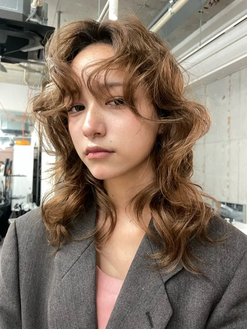 ロング カラー 中野 晴登のヘアスタイル