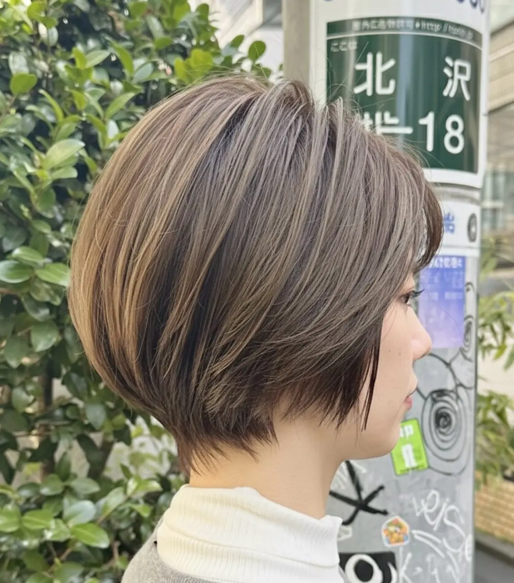 ショート カラー ショートボブ ボブ ショートヘア カット ヘアカラー トリートメント ショート/ボブ /髪質改善/内山翔太のヘアスタイル