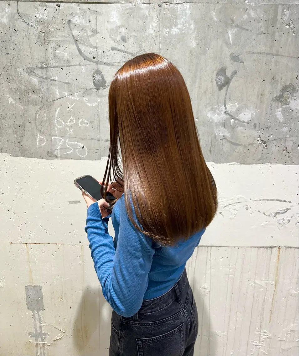 《うる艶ストレート✨》髪質改善💞"超音波トリートメント付"オイルストレート¥23210→¥18700の写真