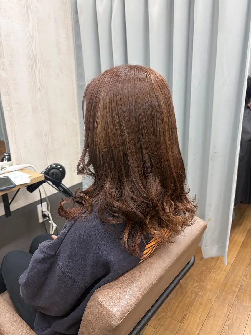 セミロング カット ヘアカラー TELA HAIR 幕張本郷店　千尋のヘアスタイル