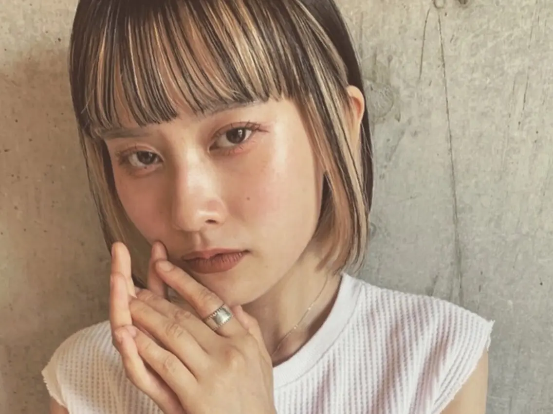 セミロング カラー ヘアアレンジ ブリーチ ケアブリーチ ダブルカラー 髪質改善 🕊️絹髪縮毛矯正✨ トップスタイリスト✨のヘアスタイル