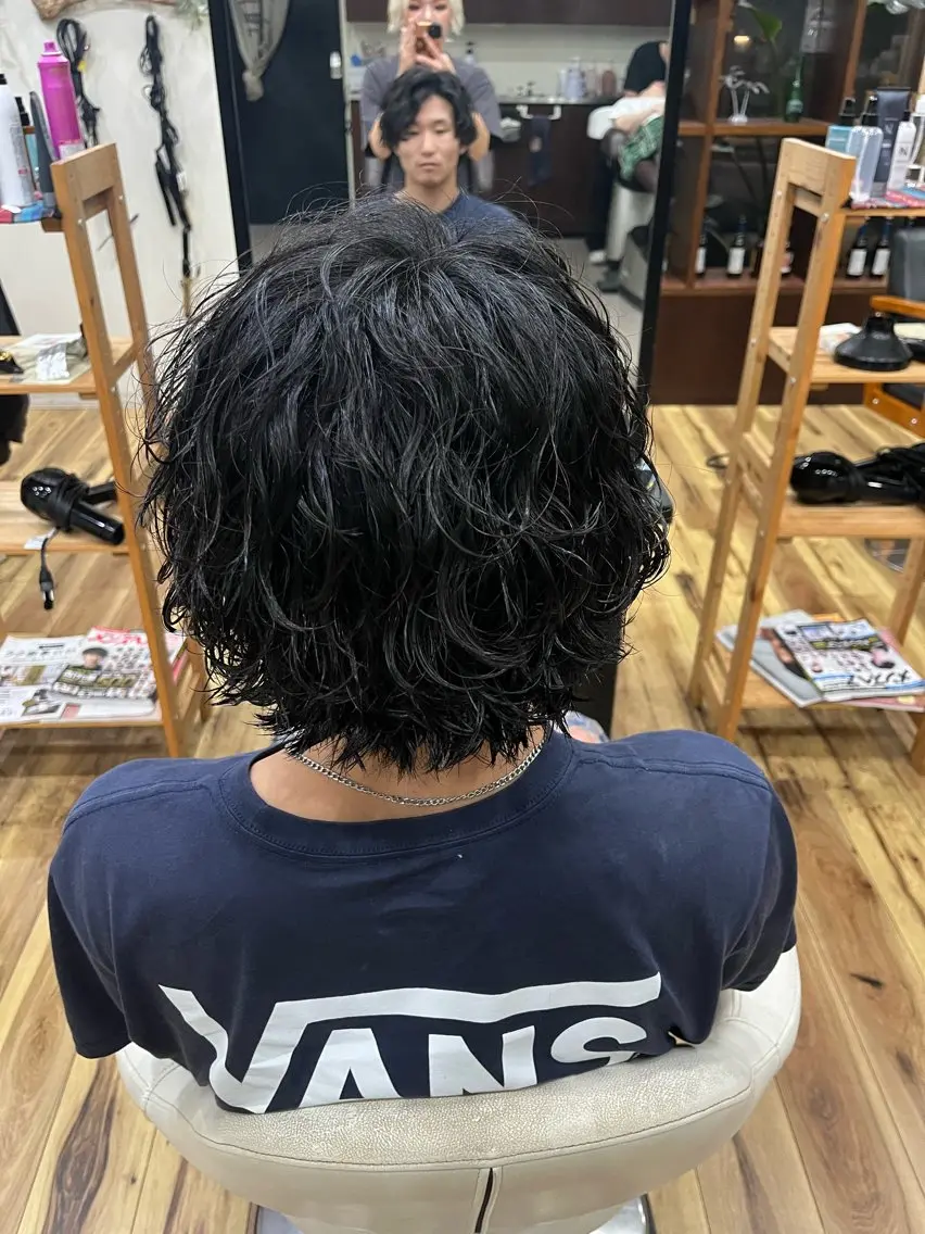 ミディアム メンズ 関 紫雲（ｾｷﾚﾝｹﾞ）のヘアスタイル