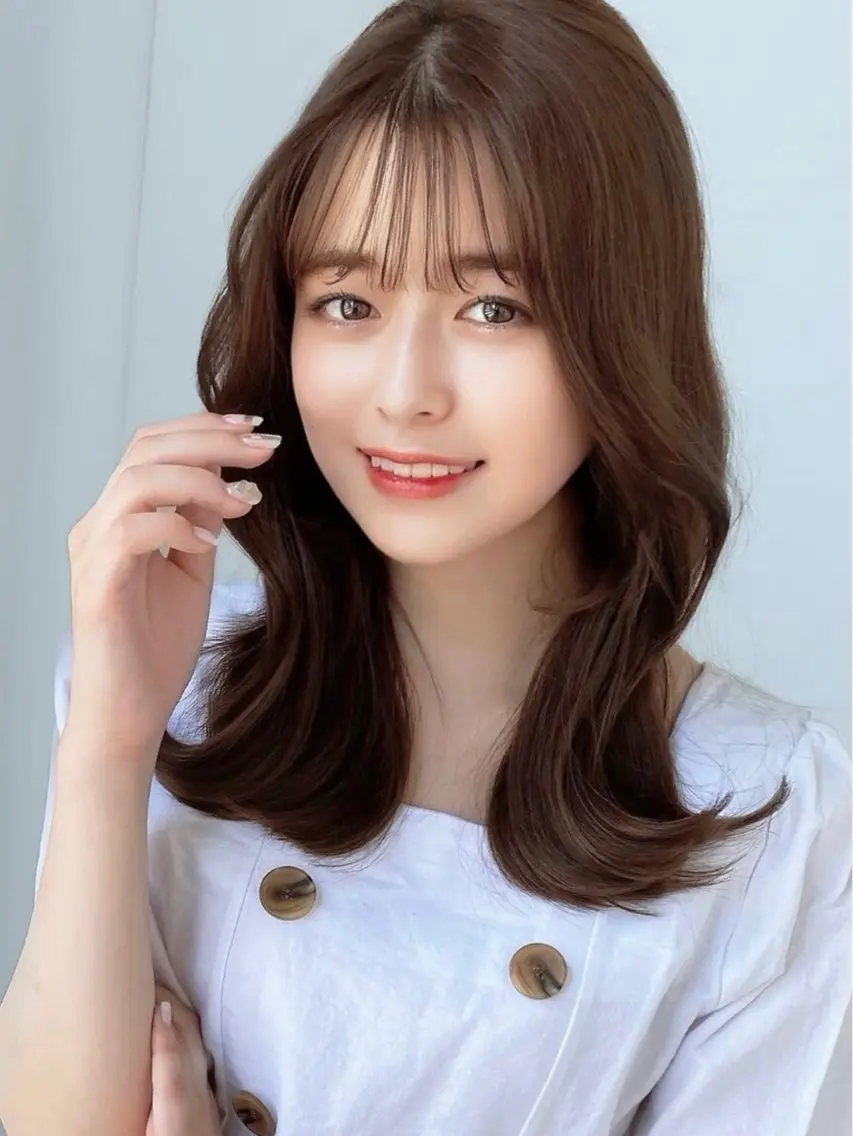 セミロング カット ヘアカラー トリートメント 似合わせレイヤー モテカラー🤍三科のヘアスタイル