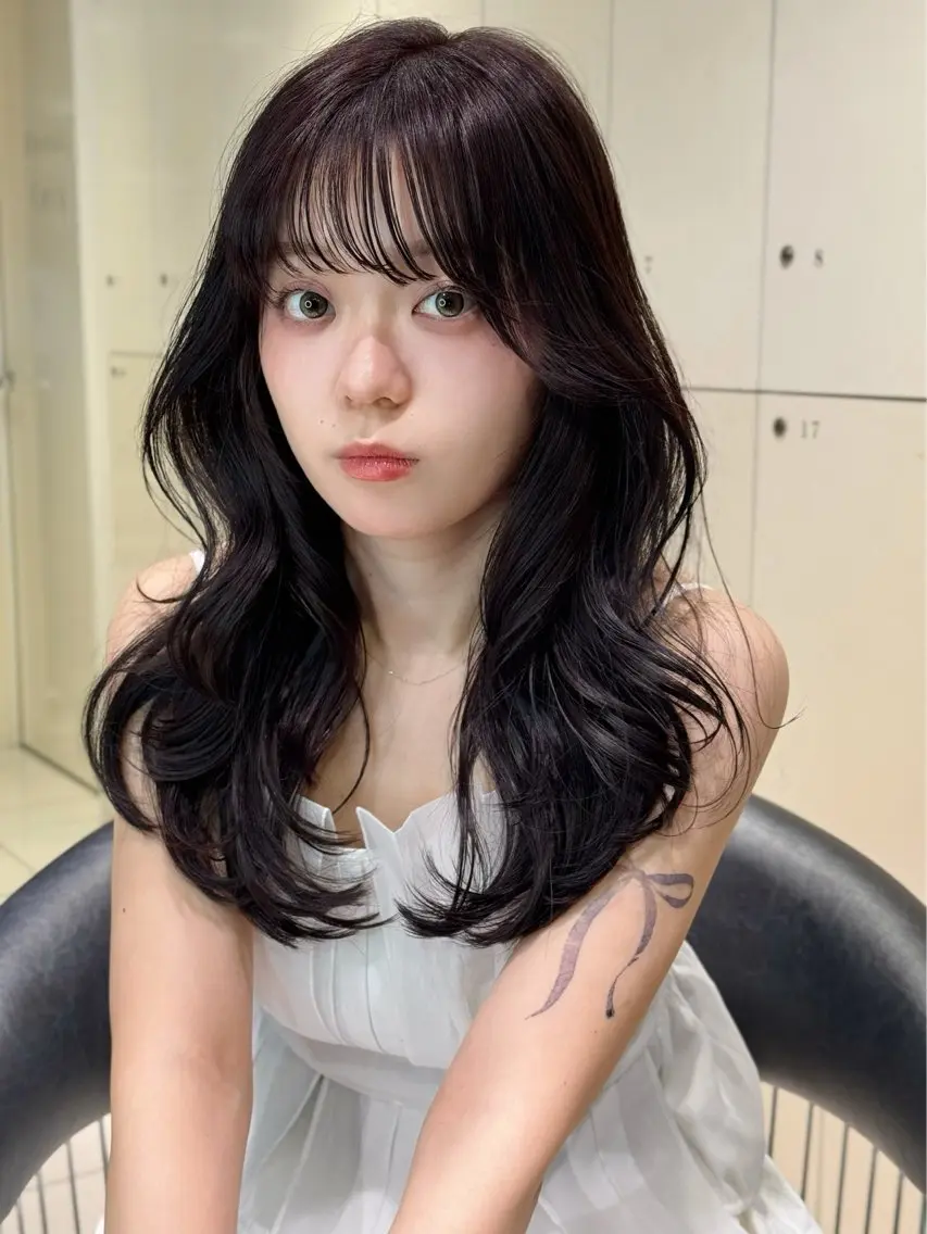 ロング 髪質改善 トリートメント 髪質改善”透け感" カラー/Hono🪞のヘアスタイル