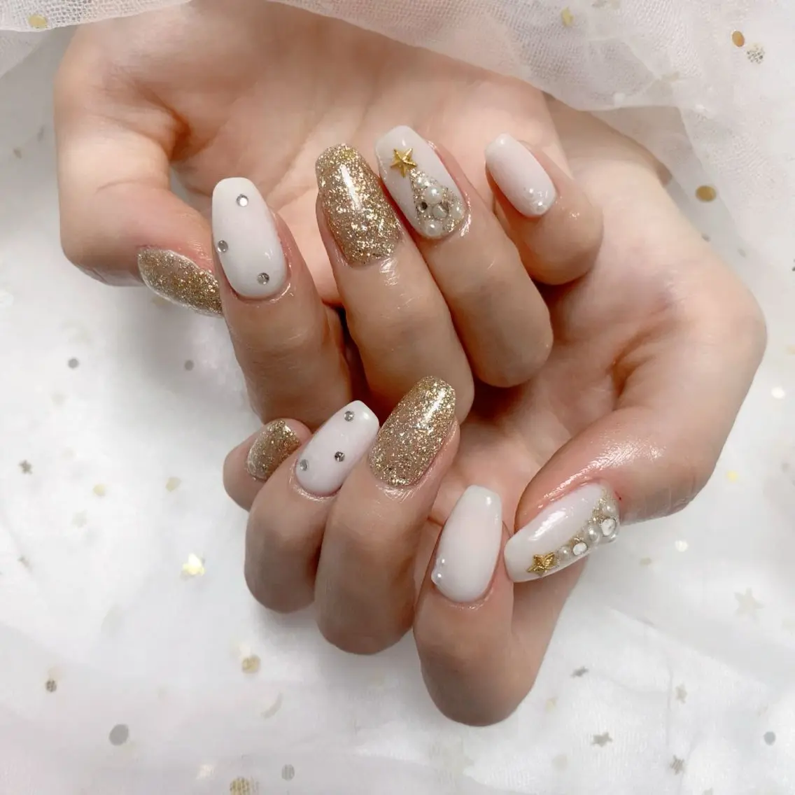 ネイル 冬ネイル クリスマス ジョリ kasumi🌹💅のネイルデザイン