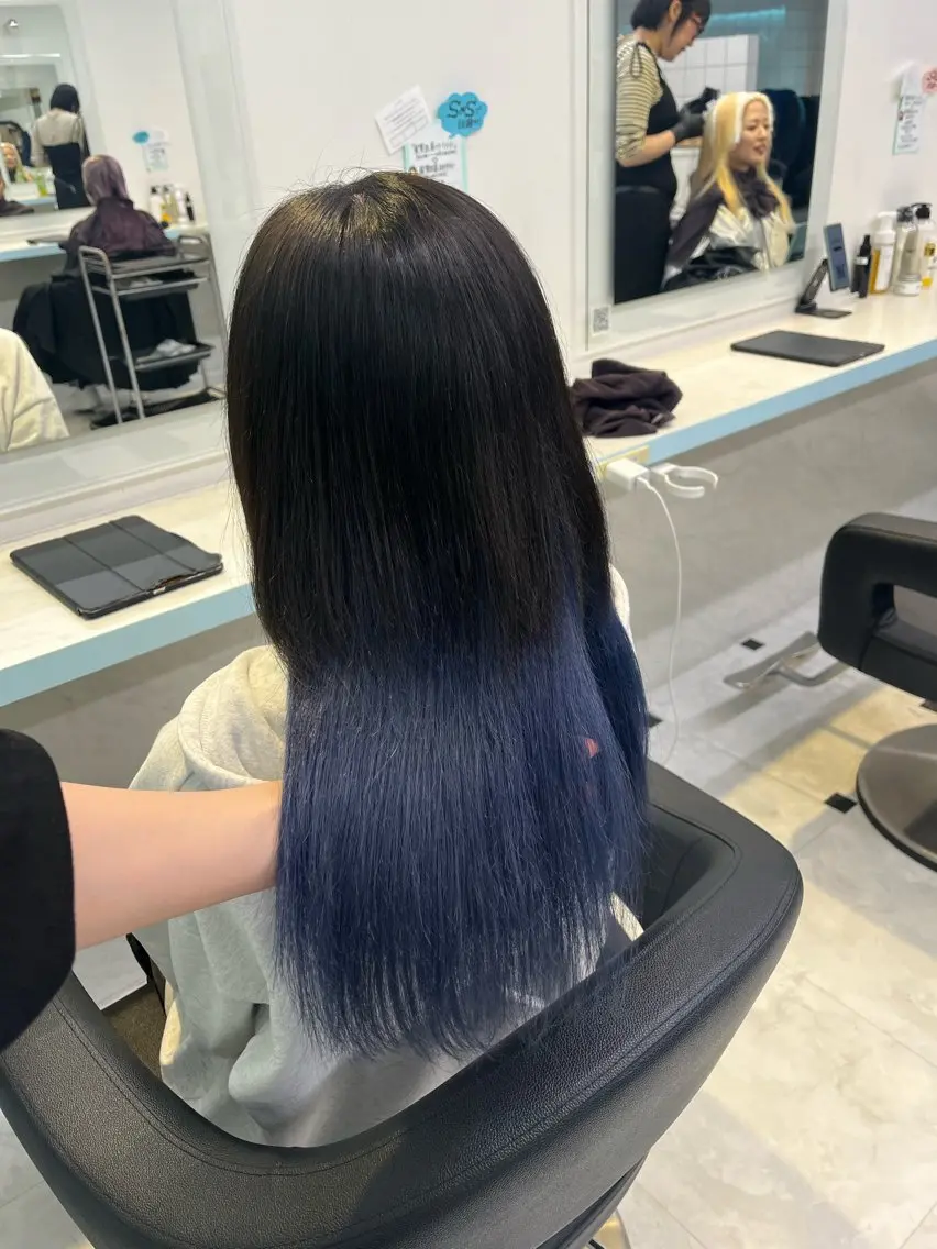 ロング カラー ヘアカラー トリートメント ブリーチカラー 🩵MIZUKIのヘアスタイル