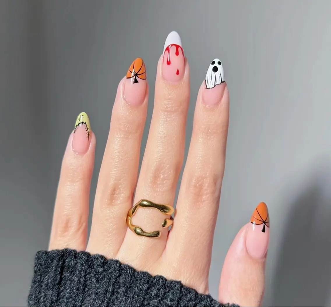 ネイル ハロウィン ハンドネイル MAY NAIL salon高田馬場のネイルデザイン