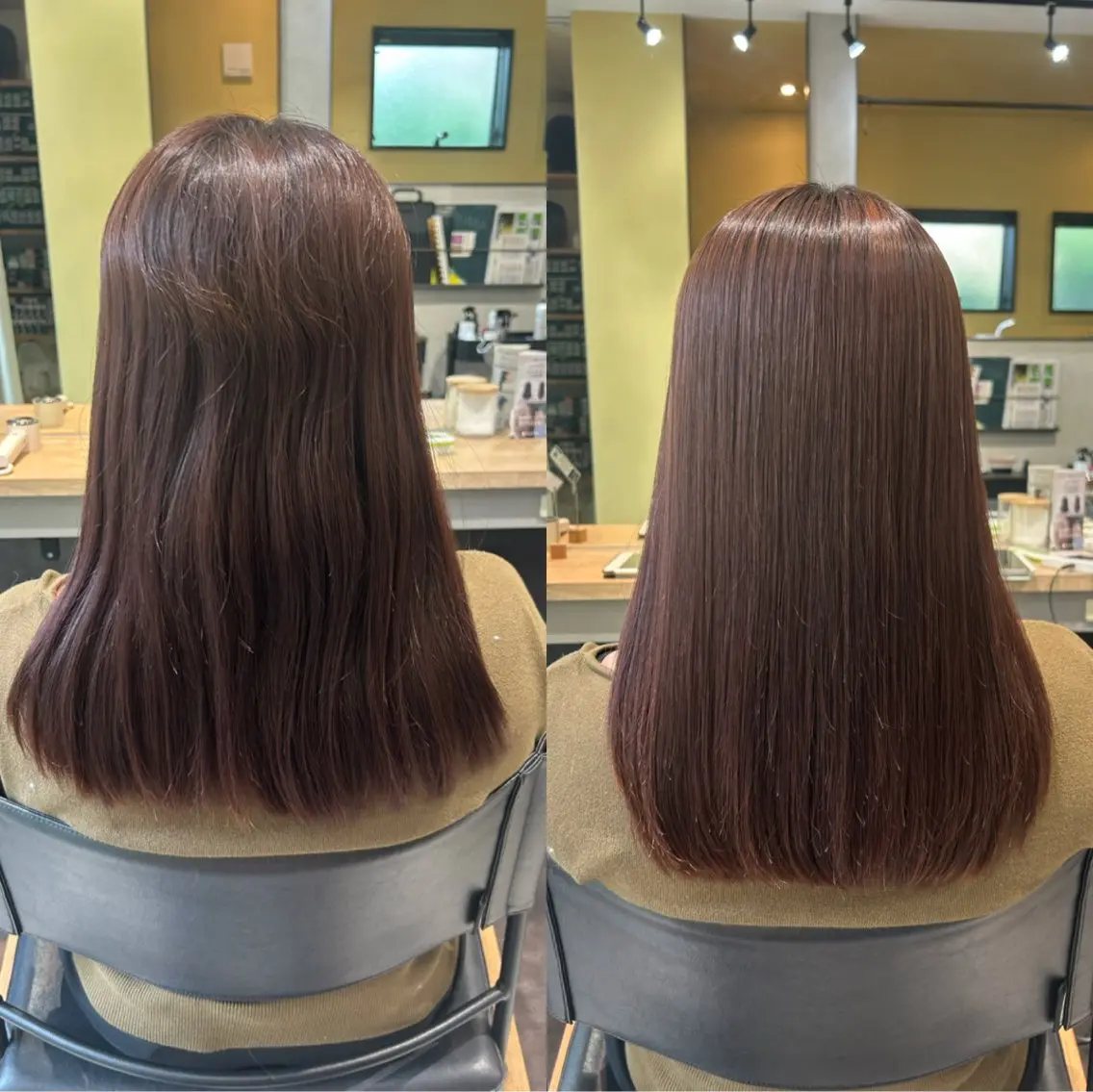 ロング パーマ 髪質改善 ストレートパーマ カット 縮毛矯正 トリートメント hubhair レイヤー/透明感のヘアスタイル